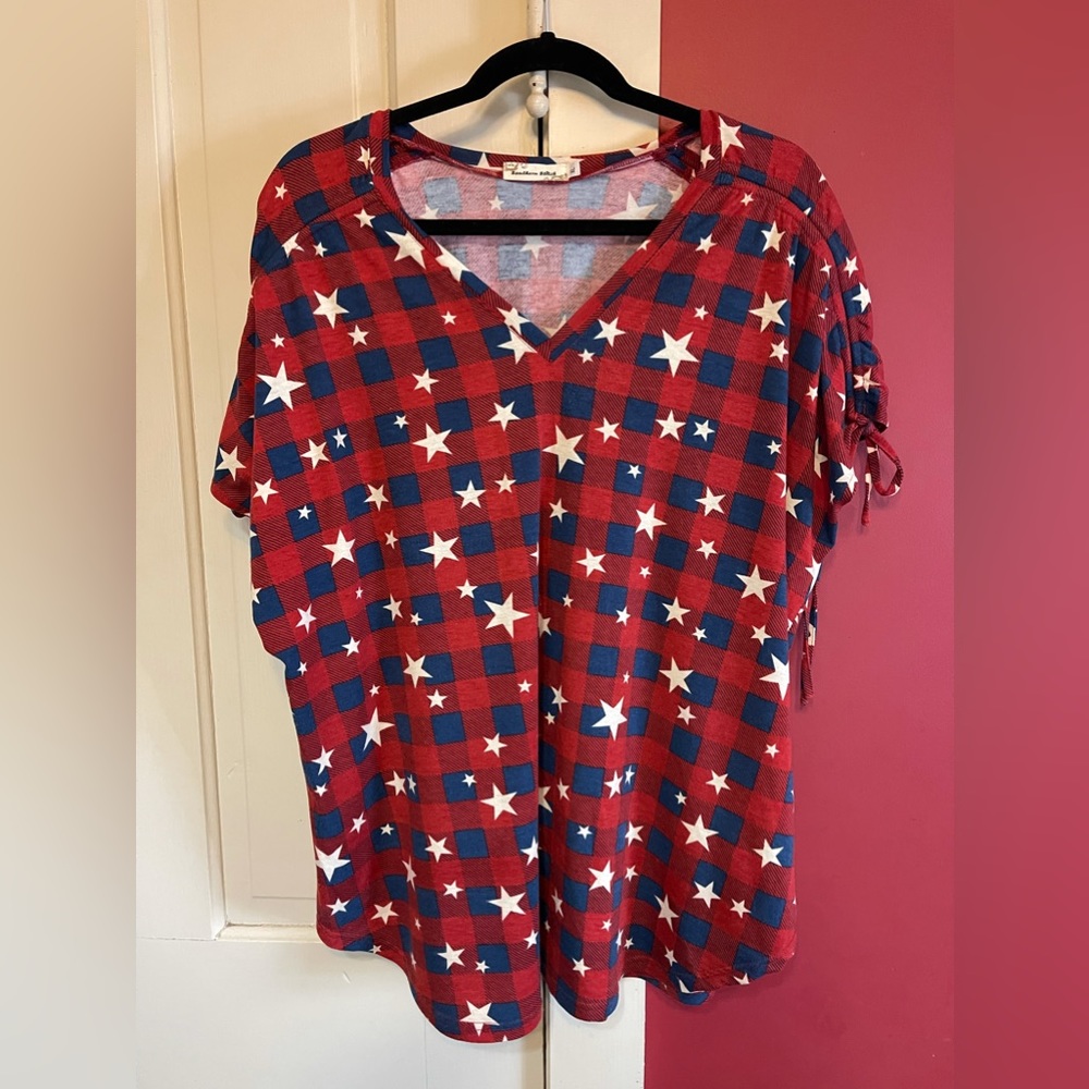Southern stitch Star Top
